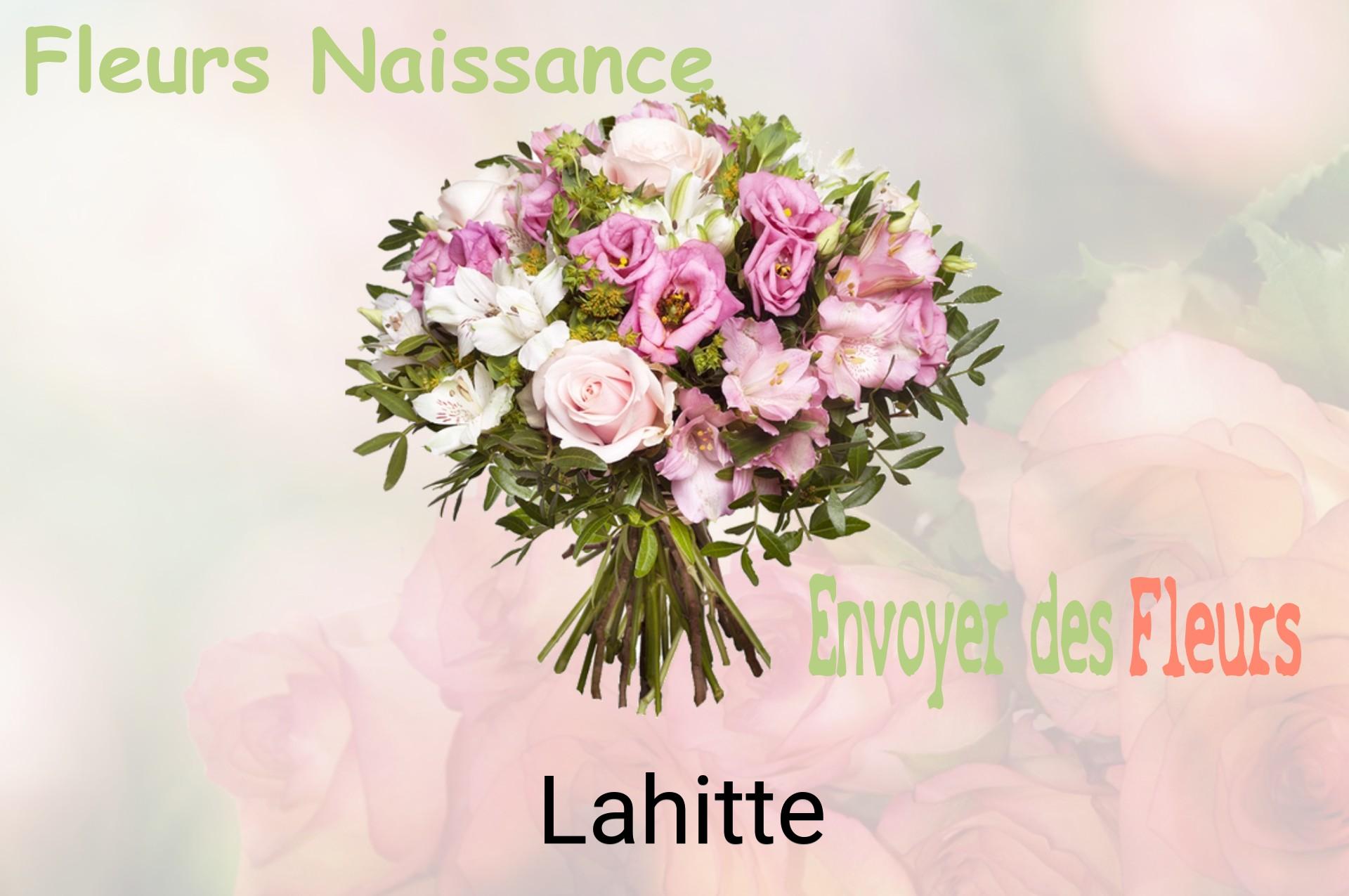 Bouquet de fleurs de naissance livré à Lahitte